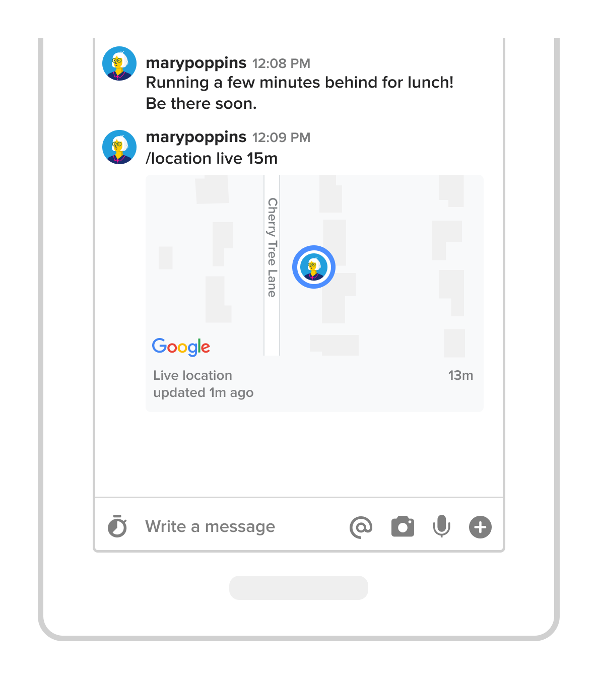 !安全地向您的联系人展示您在哪里。